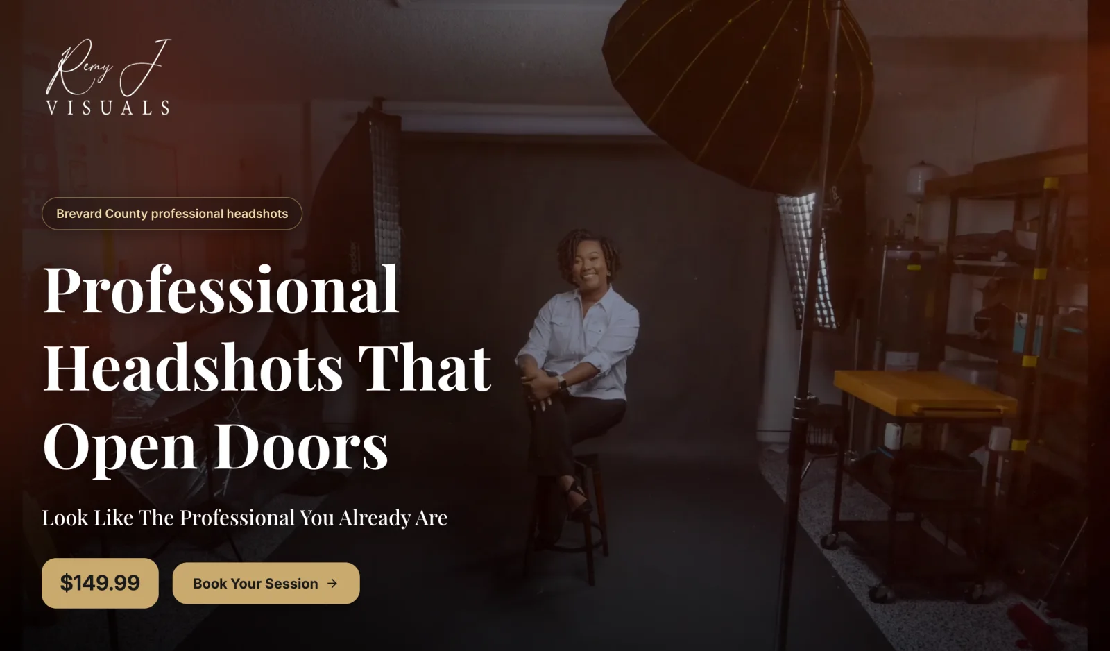 Remy J Visuals website screenshot