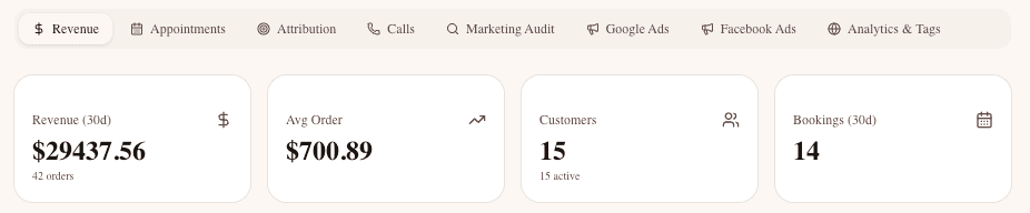 RUN1T Revenue & Analytics Dashboard